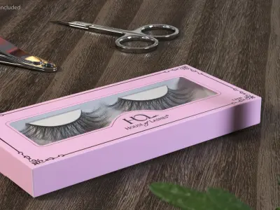 False Eyelashes in Package 3D model