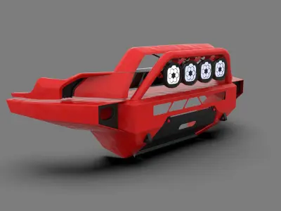 Generic Metal Bumper for Toyota 4Runner 3D model