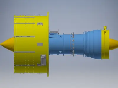 Jet Engine Assembly 3D model