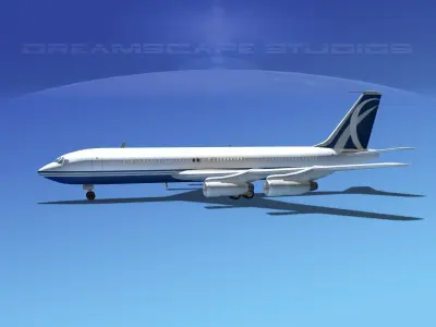 Boeing 707 Corporate 7 3D model