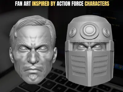 Ironblood Kit 3D printable File For Action Figures 3D print model