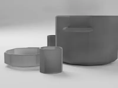 Dishes Free 3D model purchase