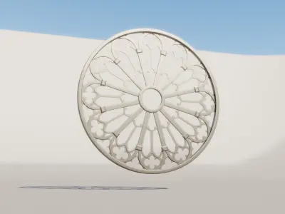 Gothic Window Free 3D model