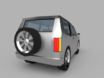Low Poly SUV Low-poly 3D model