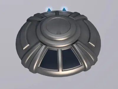 UFO Spaceship Free low-poly 3D model