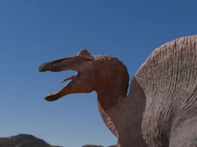 Spinosaurus Realistic 3D Model Low-poly 3D model