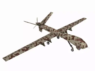Aircraft05 military drone 3D model