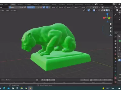 Mongolia leopard 2 Free 3D model