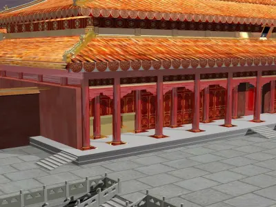 Chinese forbidden city 3D model