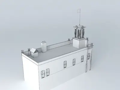 Stn 3 St Paul MN Historic 1872 Fire Station 3 Free 3D model