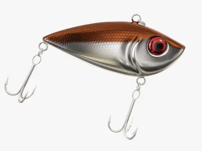 Rattlin type fishing lure 3D model