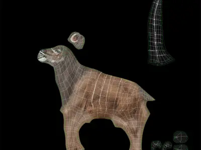 Deer 3d model african antelope 3D model