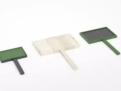 Market Sale sign 3d model Low-poly 3D model