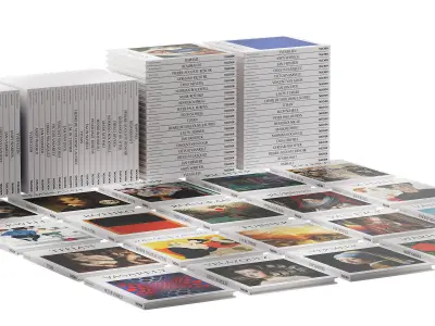 051 Decorative books set 10 Basic Art Series PART 05 3D model