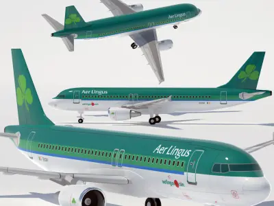 A320 Collection Eight Europe Airlines 1 3D model