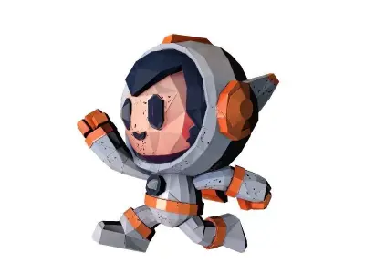 Cartoon Astronaut 3D Printable Model 3D print model purchase
