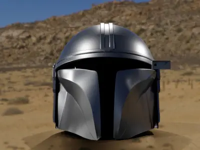 mandalorian helmet starWars 3D model
