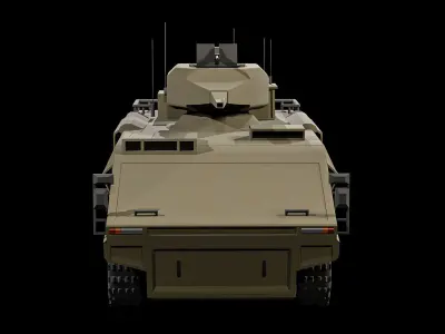 Mid Poly - Military Boxer Armored Vehicle Low-poly 3D model