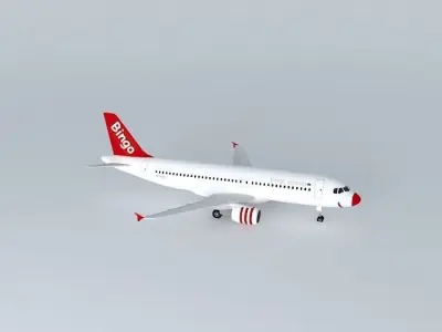 Bingo Airways Airbus A320 200 3D model