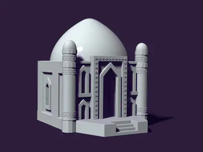 Mausoleum of Muslim Turkic peoples 3D print model