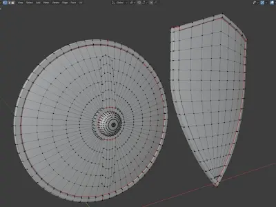 Medieval shields Free low-poly 3D model