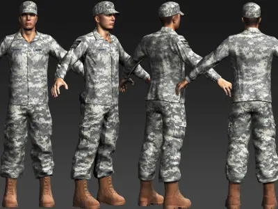 Daniel Military Cloth 3D model