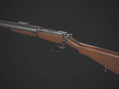 DeLisle Commando Low-poly 3D model