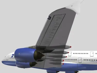 Airbus A-380 Transaero Airlines 3D model