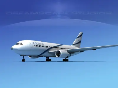 Boeing 767-100 El Al 3D model