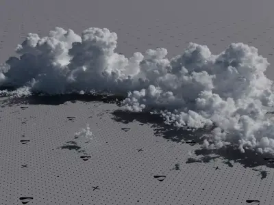 VDB Cumulonimbus Cloud Field 8 3D model