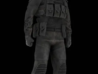 Stalker like suit for Dayz n1 Low-poly 3D model