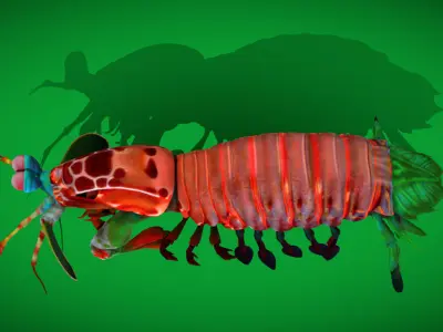 Mantis Shrimp Low-poly 3D model