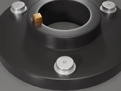 Round clip for cotter pin 3D model