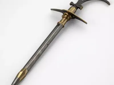 Historic Musket Rest Weapon 3D model