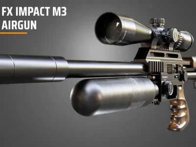 FX Impact M3 Airgun 3D model