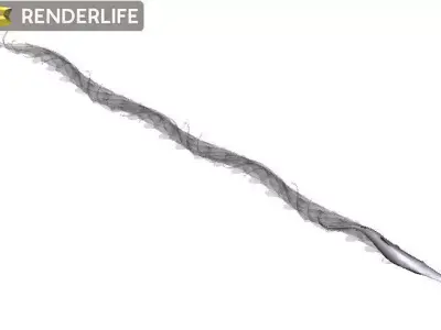 Goblin shark with animation 3D model