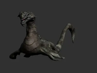 Leviathan Monster Low-poly 3D model