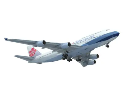 747-400 China Airlines 3D model