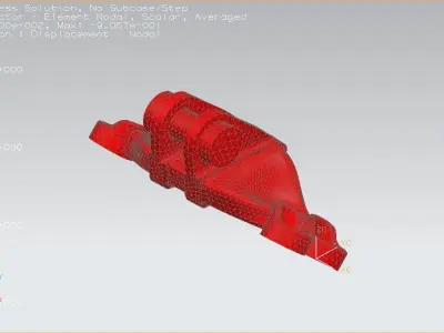 GE jet engine bracket V2 Free 3D model