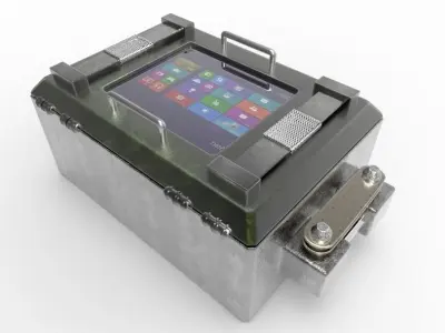 weapon case fingerprint Free 3D model