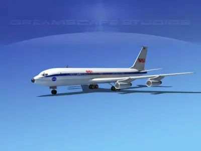 Boeing 707 NASA 3D model