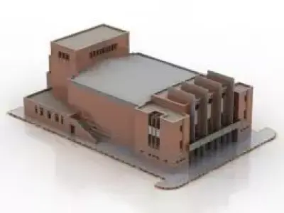 Naft Cinema 3D model