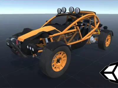 Unity Buggy Ariel Nomad Low-poly 3D model