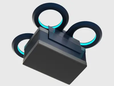 Package Delivery Sci Fi Drone 3D model