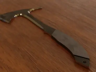 Tomahawk low-poly axe Free low-poly 3D model