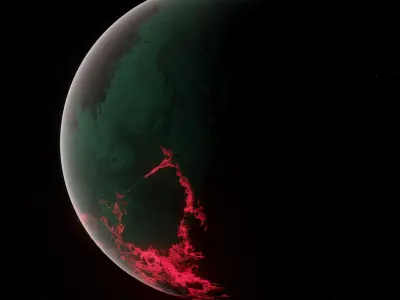 Planet Space Ready to game Low-poly 3D model 5