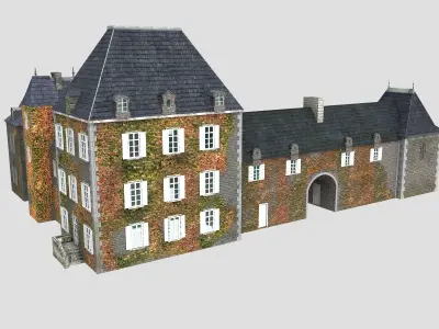 French XVIIIth century manor 3D model