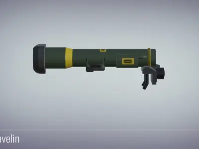 3D Javelin - Military Weapons Low-poly 3D model