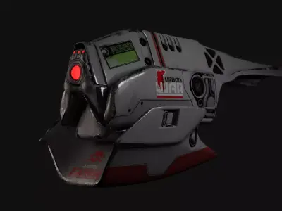 Sci-fi War Drone Low-poly 3D model