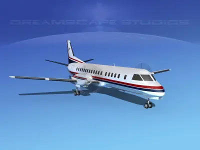 SAAB 2000 Corporate 2 3D model